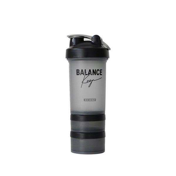 Sports Shaker Bottle 500ML Protein Powder Mixing Water Bottle Sport Fitness Gym