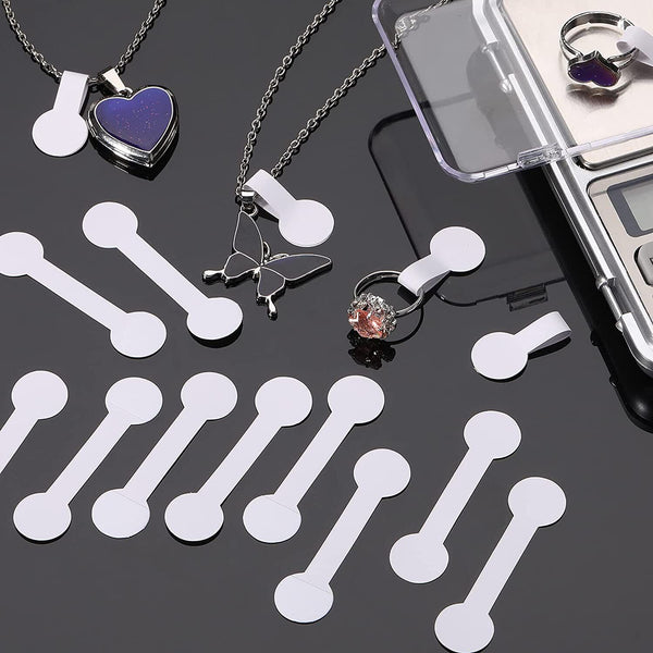 600PCS White Jewellry Ring Jewelry Tag Sticker Self Adhesive Pendant Price Label