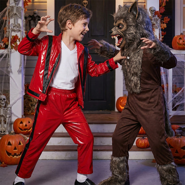 Kids Michael Jackson Costume – Thriller Book Week Performance Outfit