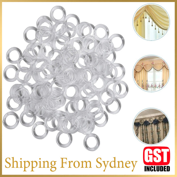 UP 500PCS 13mm Clear Plastic Roman Blind Curtain Rings O-Rings for Roman Shades