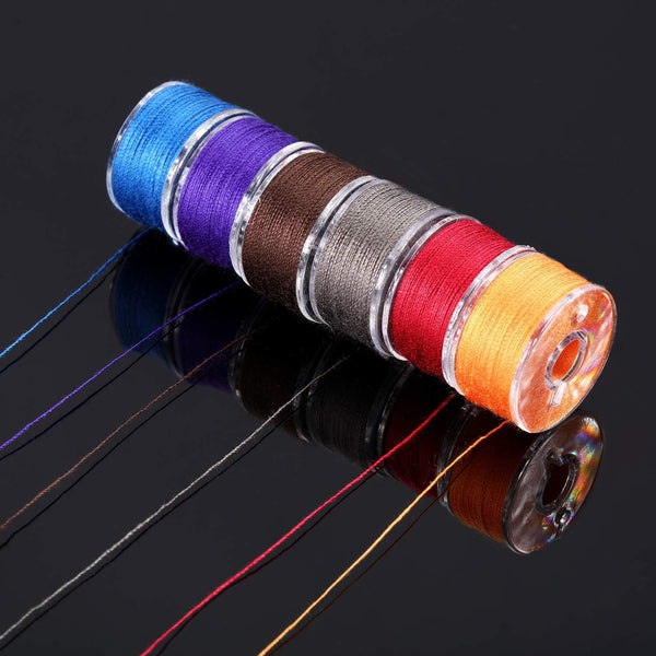 100PCS Sewing Machine Bobbins Multi Colour Plastic Thread Spools Embroidery Craft