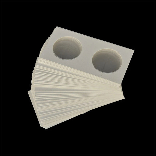 100X Staple Coin Holder Display Clear Window Storage Protect Penny Cent 33/35MM