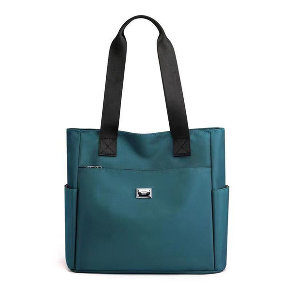 2pcs Waterproof Nylon Shoulder Bag | Multi-Pocket Travel Tote Laptop Work Handbag