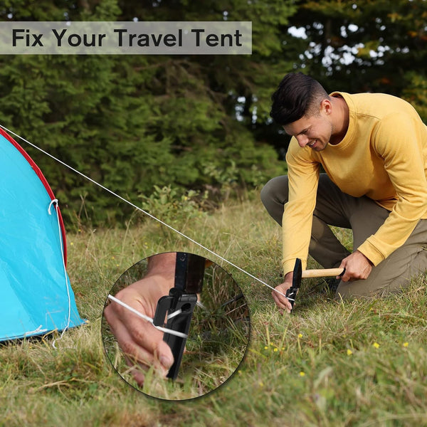 40pcs Heavy Duty Tent Pegs Screw Stakes | Outdoor Camping Ground Anchors