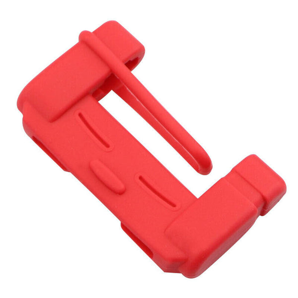 2PCS Car Accessories Safty Seat Belt Buckle Clip Anti-Scratch Cover Silicone Red