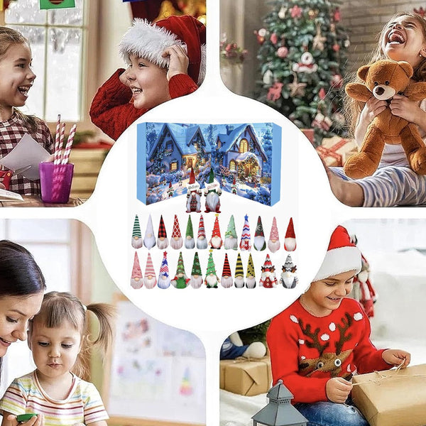 Families enjoying the Christmas gnome advent calendar countdown