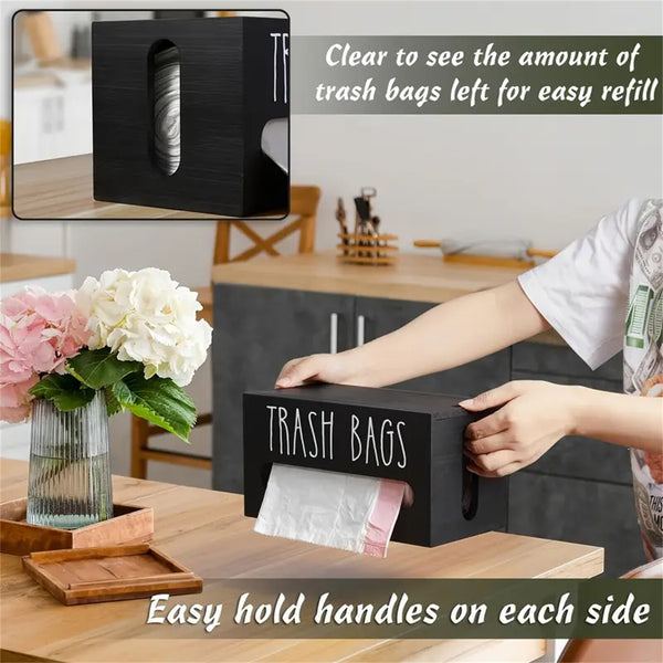 Trash Bag Dispenser Wall Mounted Trash Bag Organizer Portable Plastic Bags AUS