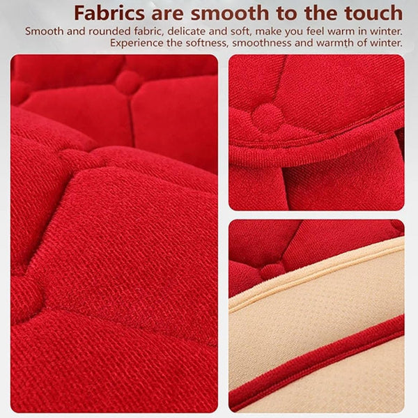 Winter Plush Car Seat Cushion Soft Warm Front Seat Cover Universal Fit