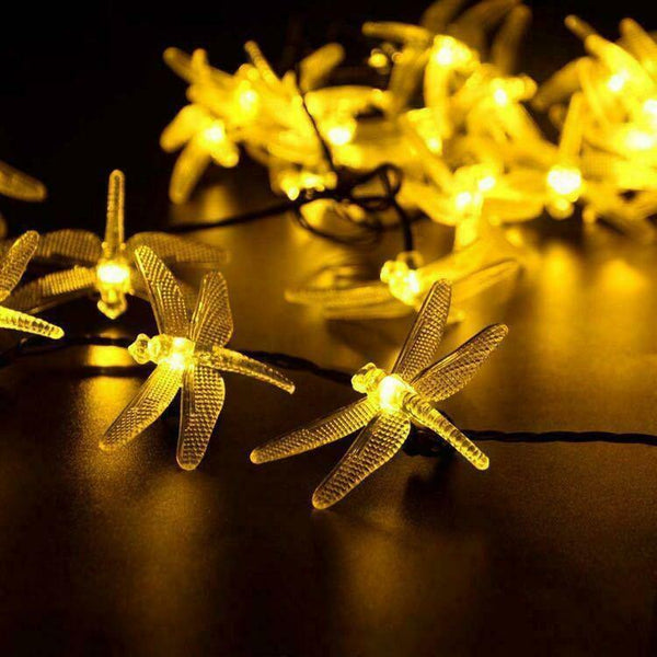 Solar Dragonfly LED Decoration Lantern Garden Room Path Garden New String Lights