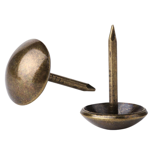 100 X Furniture Hardware Studs Tacks Pins Antique Bronze Upholstery Nails Bronze