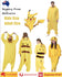 Pikachu Pokemon Inspired Onesie Bookweek Halloween Adult/Kid Unisex Pajamas Cos