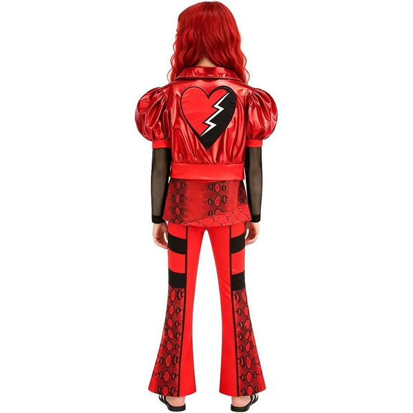 Descendants Costume Girls Kids – Rise of Red Book Week Cosplay Princess Dress with Wig