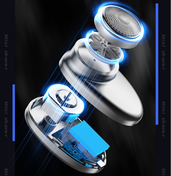 Mini Shave Electric Shaver Portable LCD Rechargeable Pocket Razor For Men