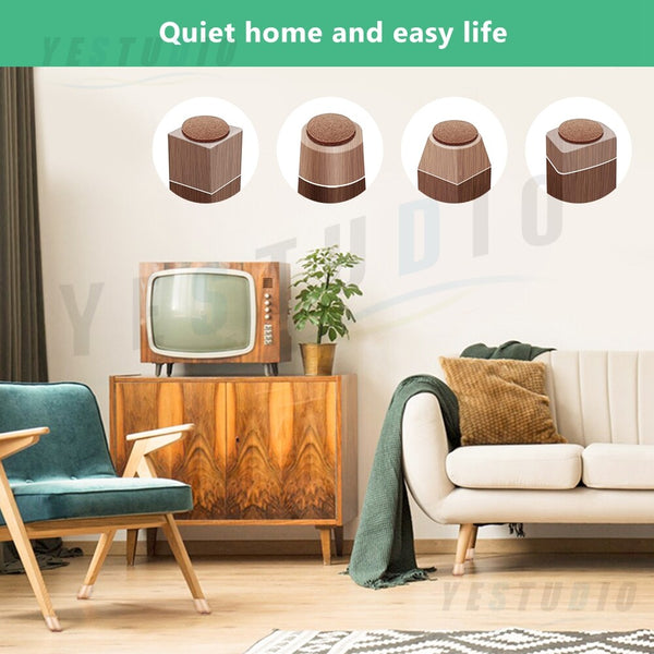 Chair Leg Protectors - 48Pcs Silicone Floor Protector Caps for Furniture & Table Feet