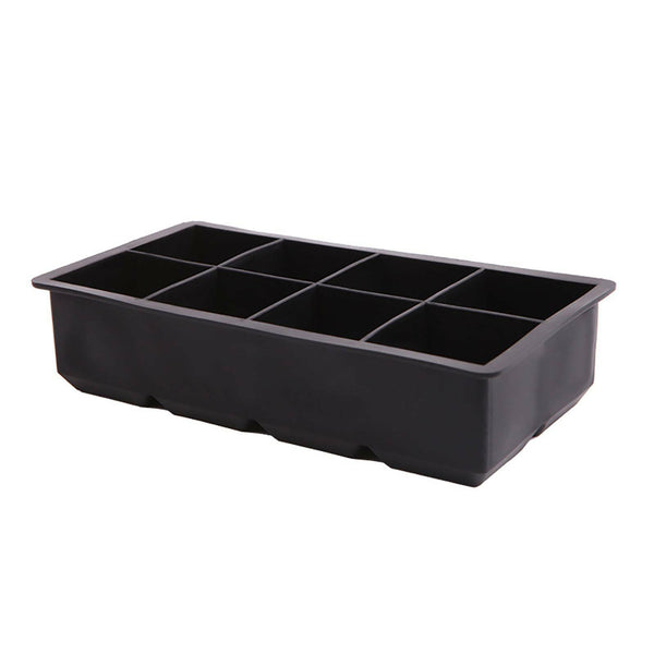2x 8 Grids Whiskey Silicone Maker Ice Cube Tray Mould Large Mold Giant Square