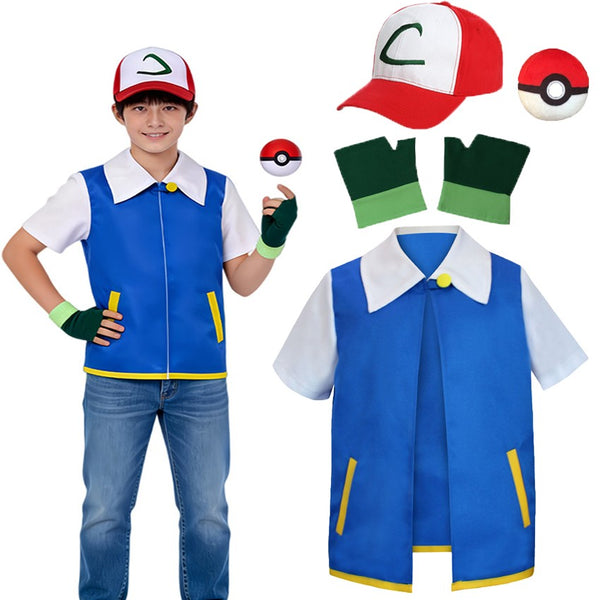 Kids Monster Trainer Costume Set Boys Girls Book Week Cosplay Fancy Dress Outfit