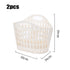 2PCS Foldable Laundry Basket Large Plastic Clothes Storage Hamper