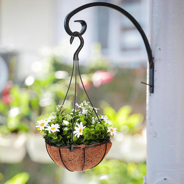 100pcs Hanging Basket Pot Hooks 36cm | 3-Prong Plant Hangers for Flower Pots
