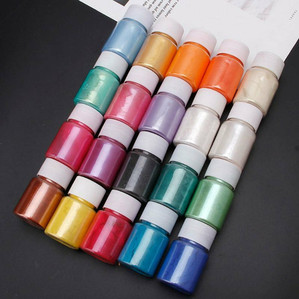 8-32x Pearl Resin Pigment Powder for Epoxy Floors Metallic Dye Ultra Mixed Color