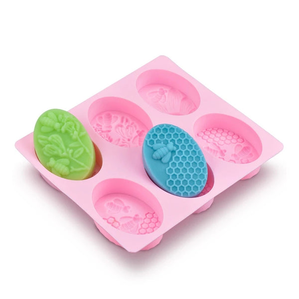 2 Pack 3D Bee Silicone Mold – DIY Soap and Cake Making Mould for Baking and Craft Projects
