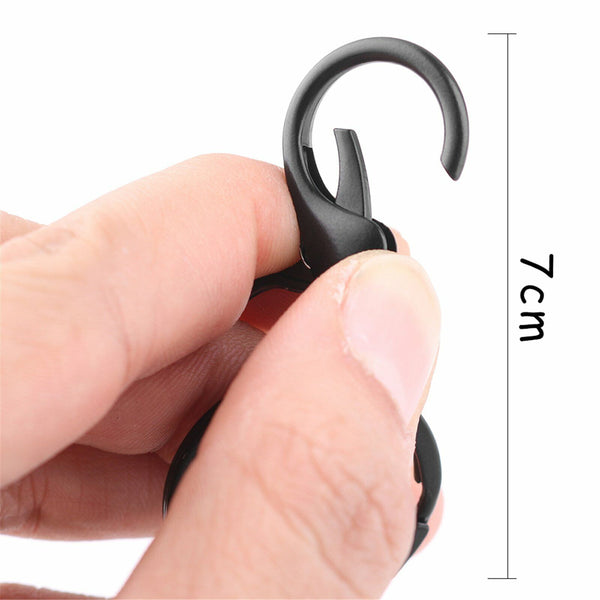 30x Lobster Clasps Keyrings Metal Black Swivel Ssplit Key Chain Keyring 70mm NEW