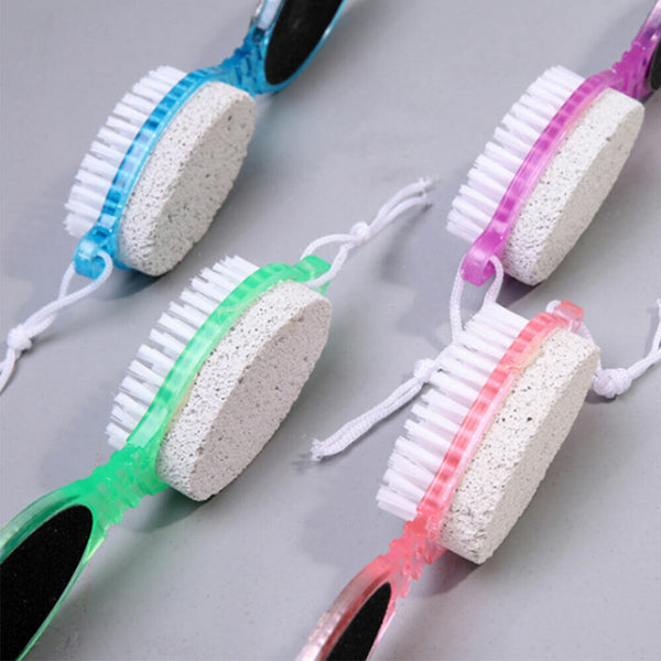 4 in 1 Scrub Remover Tool Exfoliate Health Foot Care Brush Pumice Stone