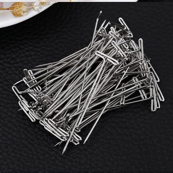 UP TO 200PCS Silver Metal T Pins 32/38/55mm Modelling Crafts Sewing Macrame Wigs