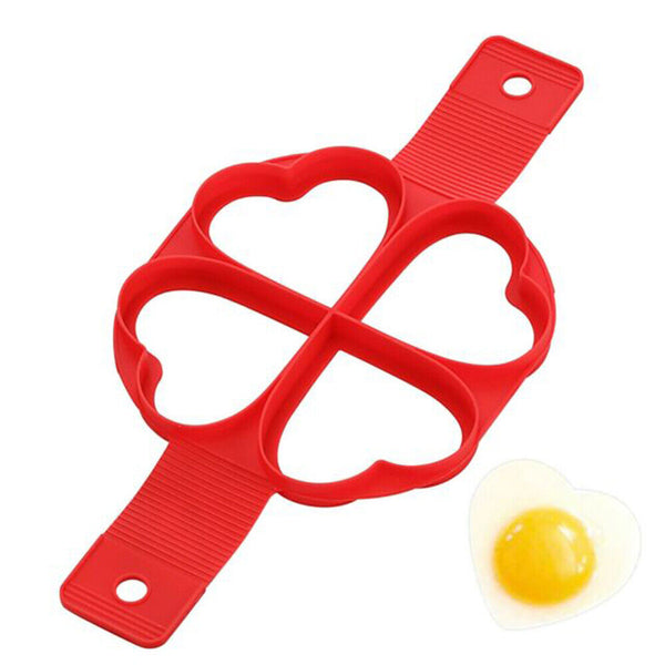 Non Stick Omelette Mold Mould Silicone Pancake Maker Pan Cooking Egg Flip Ring