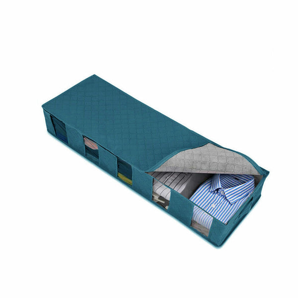 5 Compartments Clothes Shoes  Organizer Box Bag Under Bed Storage