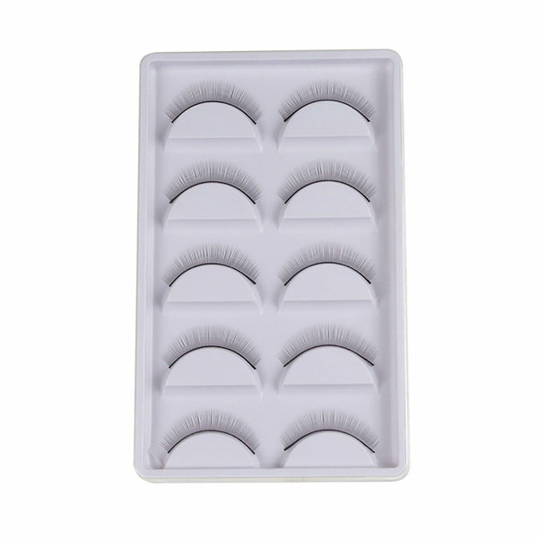 10 pairs Practice Eyelash Extension Adhesive Training False Lashes Strip Pro