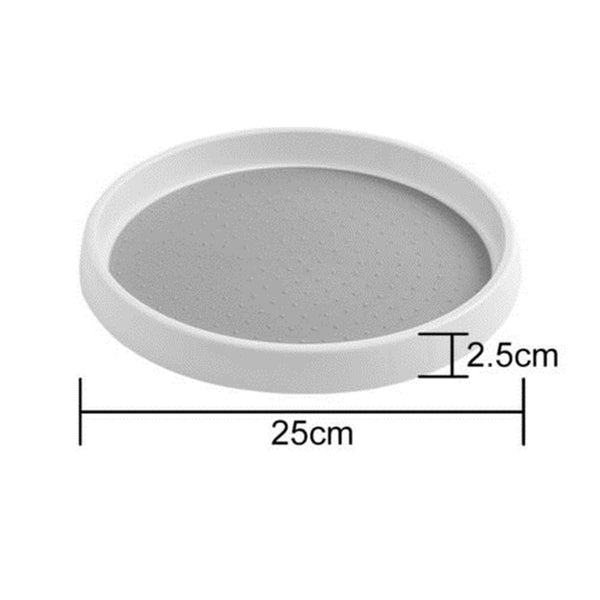 2pcs Lazy Susan Turntable Organizer | 360° Rotating Non-Slip Pantry Storage Tray