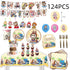 Tableware Banner Foil Helium Balloon Party Decoration Labubu Birthday Supplies
