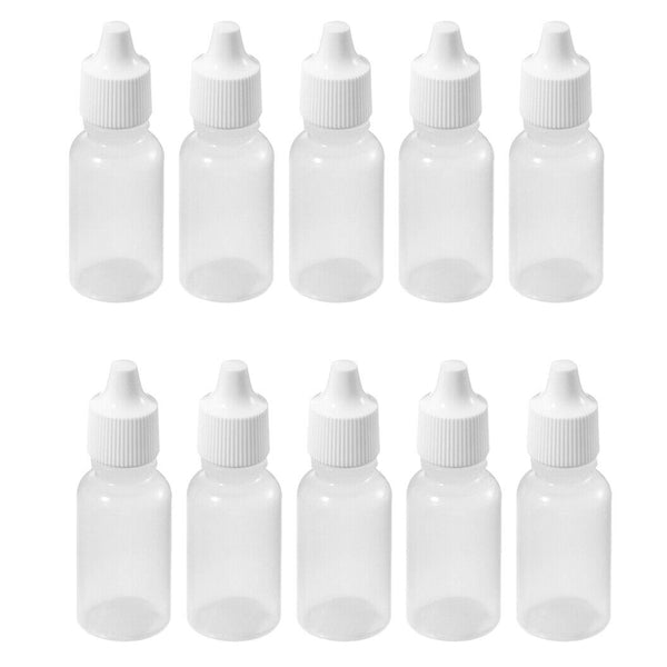 Empty Plastic Dropper Bottles Squeezable Drop Liquid Container