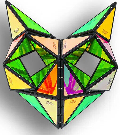 Magnet Pyramid Glow Transforms Glowing Design Fidget Sensory Toy Spinner