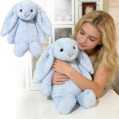 Bunny Plush Toy – Soft Blue Stuffed Rabbit with Gift Dust Bag