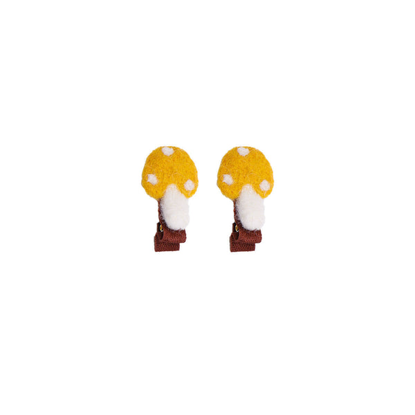Autumn Winter Cute Mushroom Sheep Felt Hair Clip Children's Hair Accessories