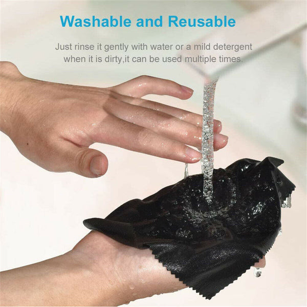 10PCS Microfiber Cleaning Cloths Cotton Suede Useful Silver Polishing Cloth NEW