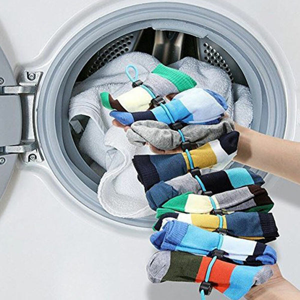 Rope Tidy Clothesline Locks Sock Closet Organizer Storage Hangers Laundry Helper