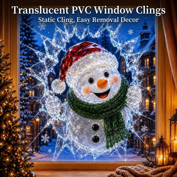 New Christmas Window Glass Sticker Decal Mural Home Decoration Wall Stickers