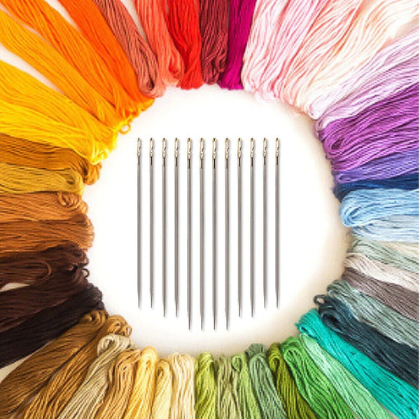 Self-threading Needles Opening Hand Sewing Needles Darning Needles Sewing Niddle
