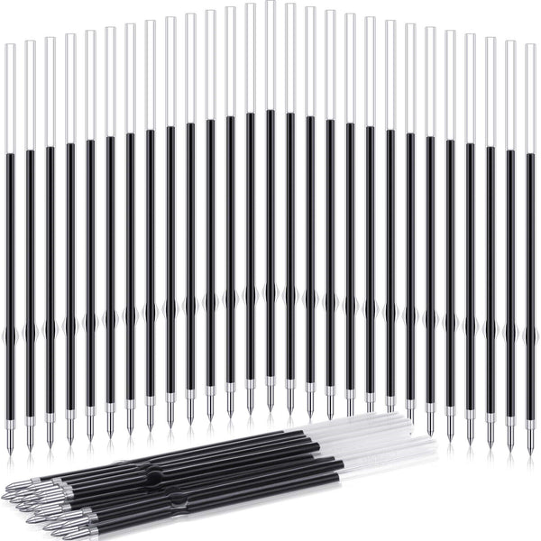 100 Pcs 0.7mm Refills for Retractable/Press Ballpoint Pens. Blue Instru AU STOCK