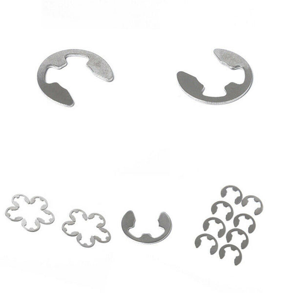 400PCS Stainless Steel E Clips C Circlip Kit Retaining Ring Assorted 1.5 - 10mm
