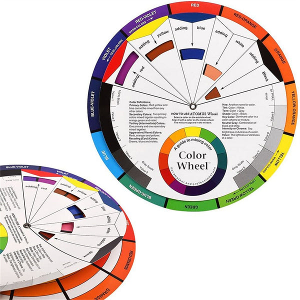 Artists Colour Wheel Mixing Colour Guide 23cm Artist Colour Wheel Nail Painting