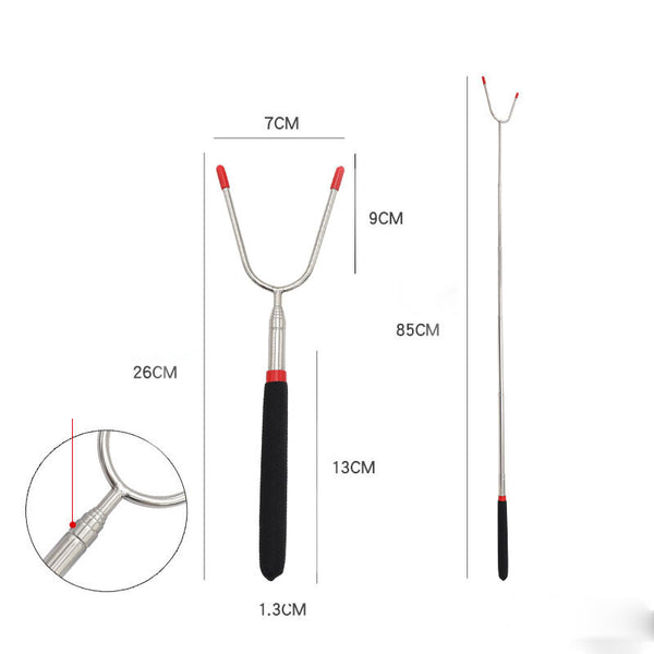 10 Pack Extendable Marshmallow Roasting Sticks – Telescopic BBQ Forks for Campfire, Grill and Barbecue