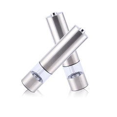 3PCS Automatic Electric Salt & Pepper Grinder Set Adjustable Gravity Mill