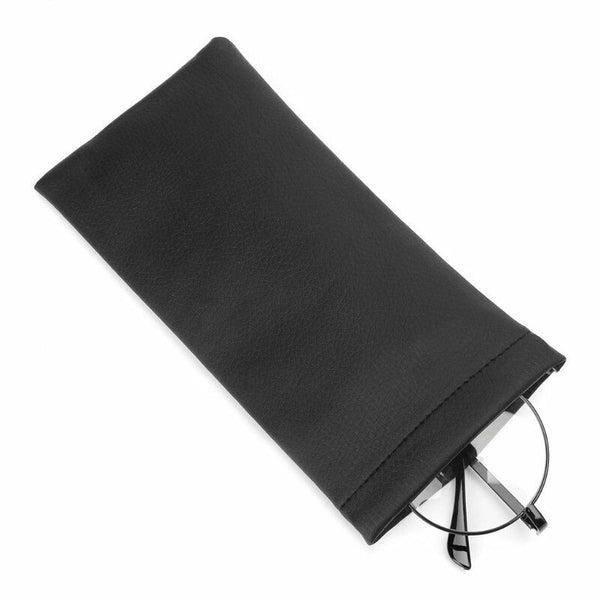 2pcs Mouth Snapped Sunglasses Eyeglass Glasses Case Soft Pouch Bag Pocket
