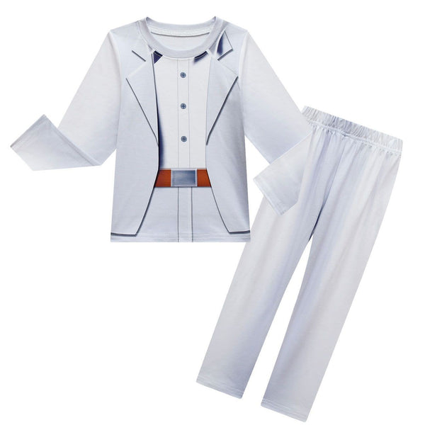 Mr Wolf costume printed suit top and white pants