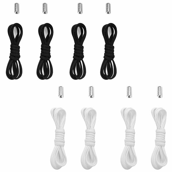 2pairs No Tie Locked Elastic Shoelace Shoe Lace Lazy Laces Sneakers Sports Adult