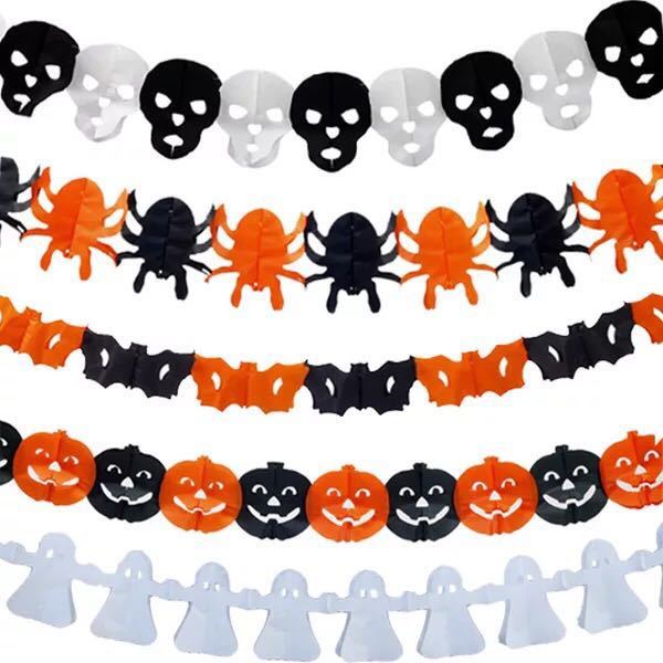 AU Halloween 3M Bat Hanging Pumpkin Spider Bat Garland Scary Decoration Party