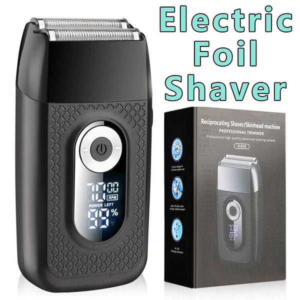 Electric Foil Shaver Reciprocating Cordless Razor Hair Clipper USB Beard Trimmer